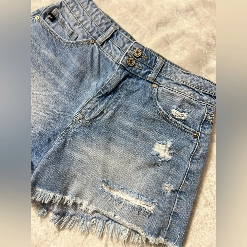 KANCAN - FARAH HIGH RISE MOM SHORTS sz 25 - Picture 10 of 13